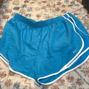 Nike Blue Athletic Running Shorts Lightweight Elastic Waistband